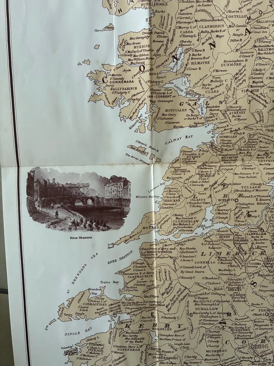 Genealogigal & Historical Map of Ireland 1968 - Image 4