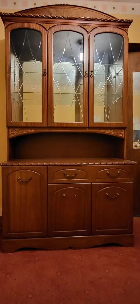Furniture - display cabinets , dark wood - Image 2