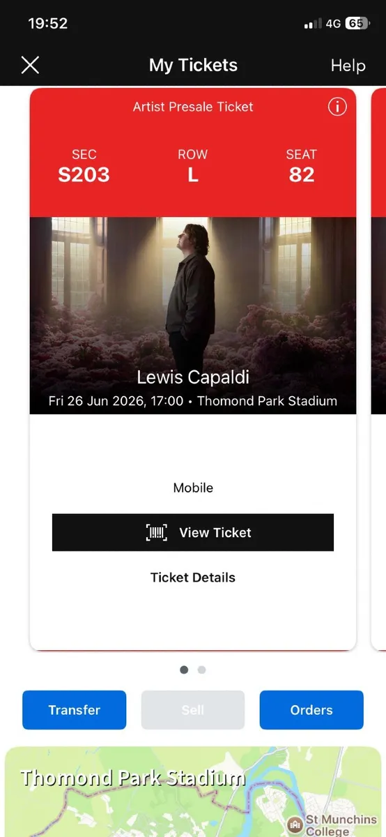 Concert tickets Lewis Capaldi - Image 2