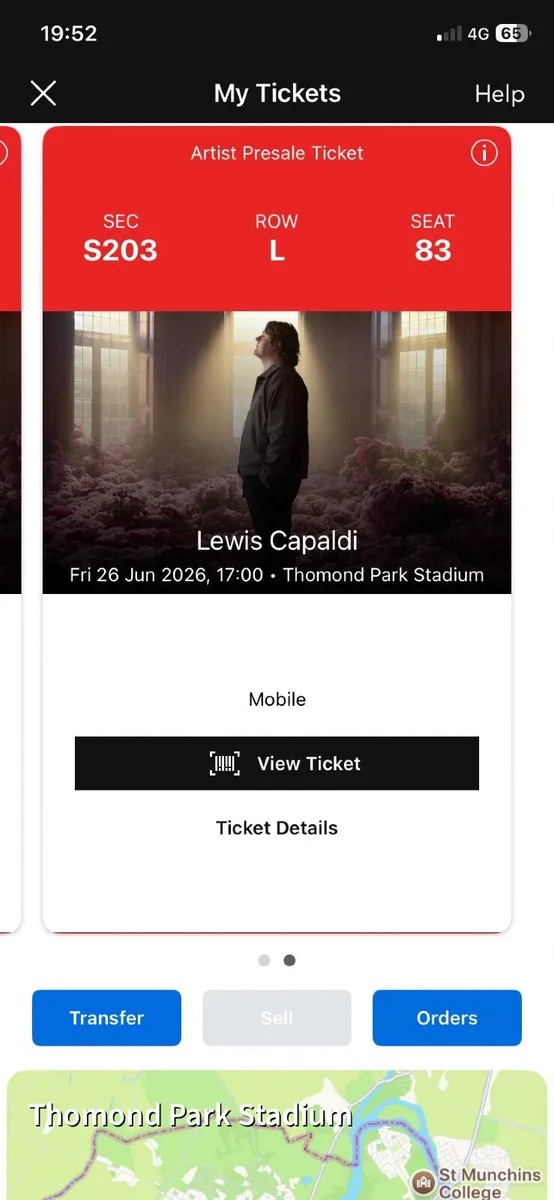 Concert tickets Lewis Capaldi - Image 3