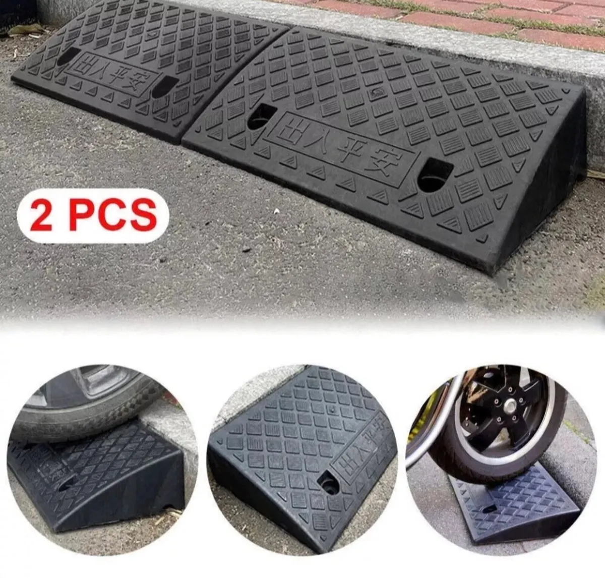 2 x Car Wheelchair Mobility Kerb Access Ramps NEW - Image 2