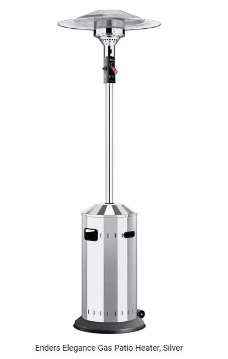 Gas Patio Heater Elegance Outdoor Silver Model - Image 2