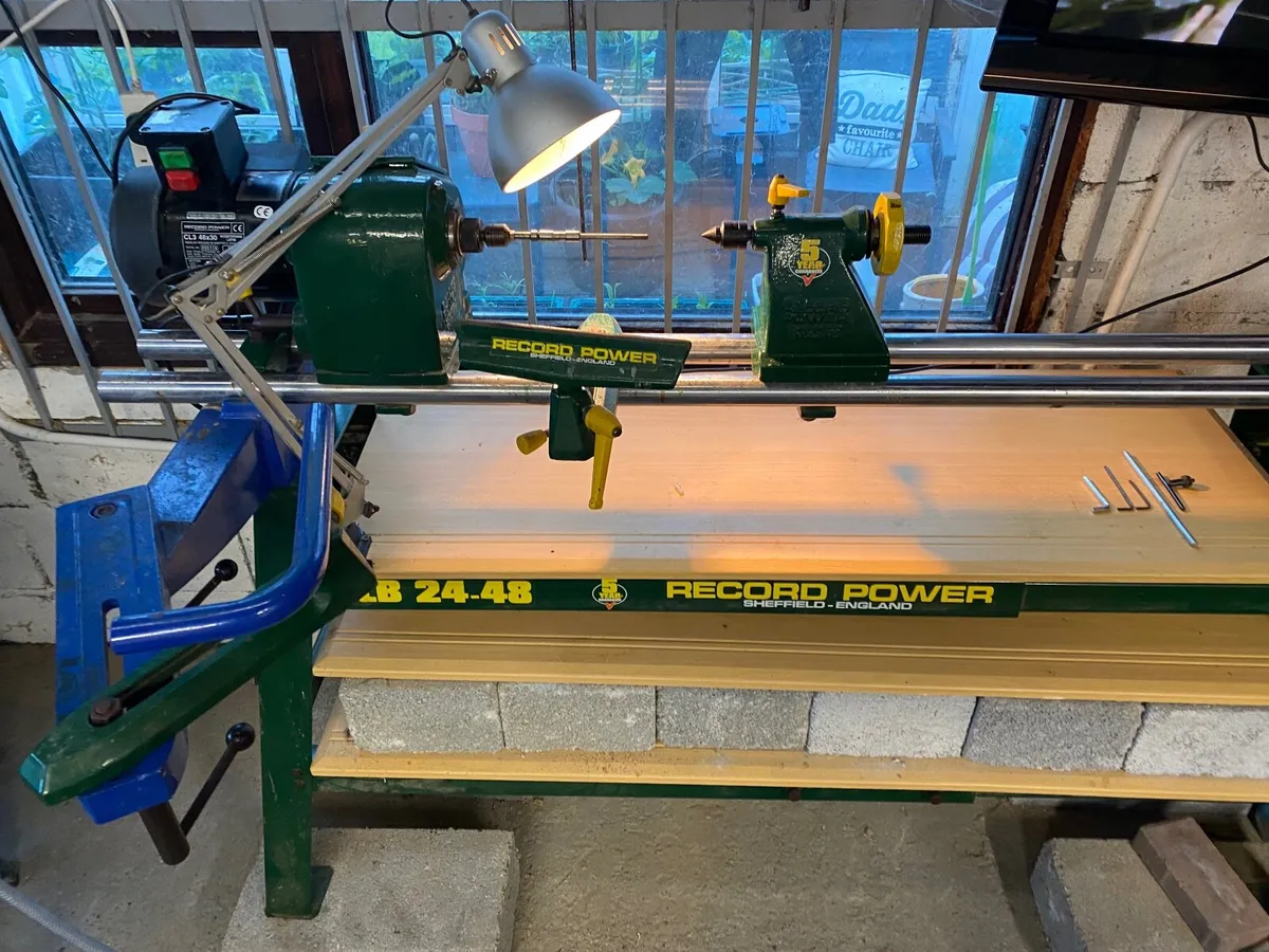 Woodturning Lathe, Table Saw, Bench Router, Band S - Image 2