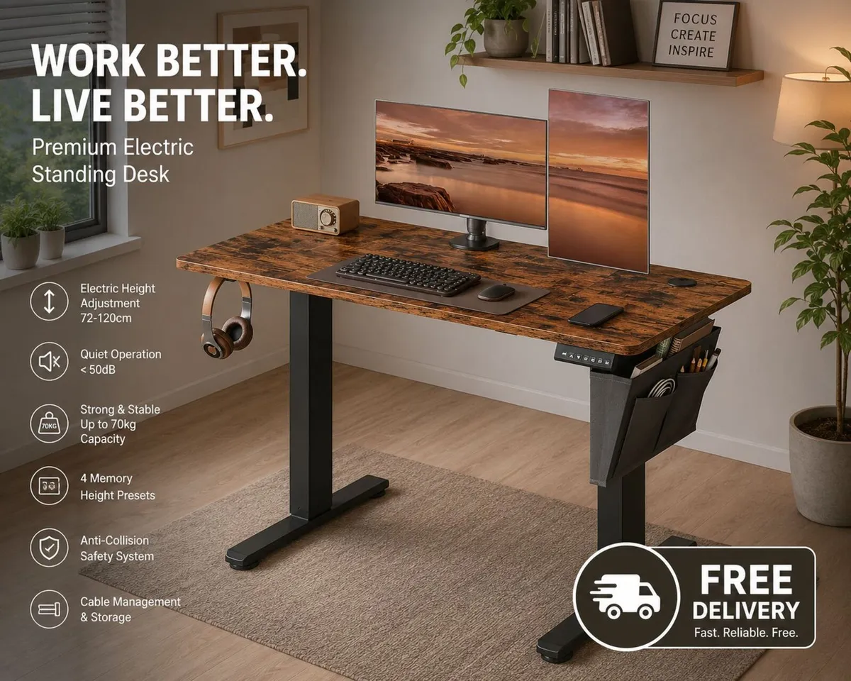 Electric Height-Adjustable Desk - Image 1