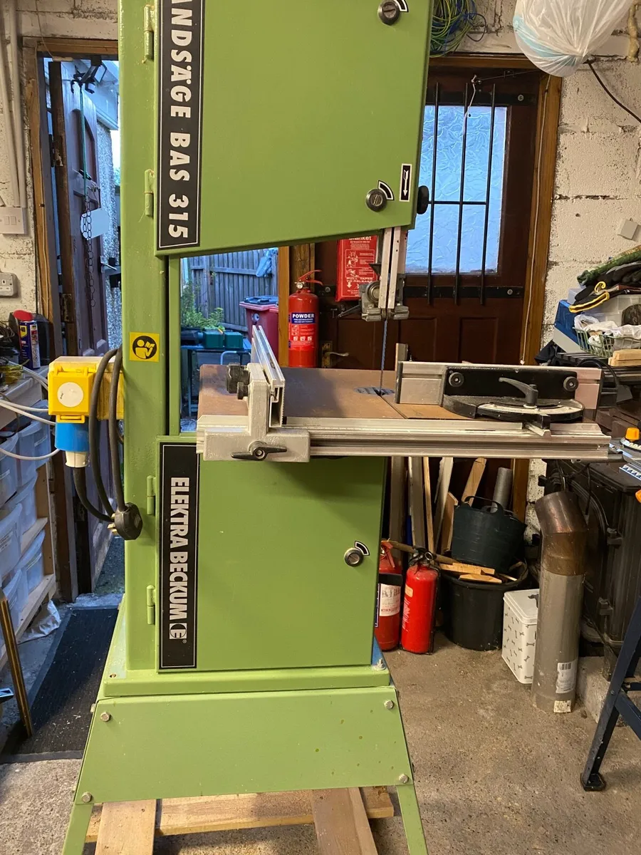 Woodturning Lathe, Band Saw, Woodturning Chisels, - Image 3