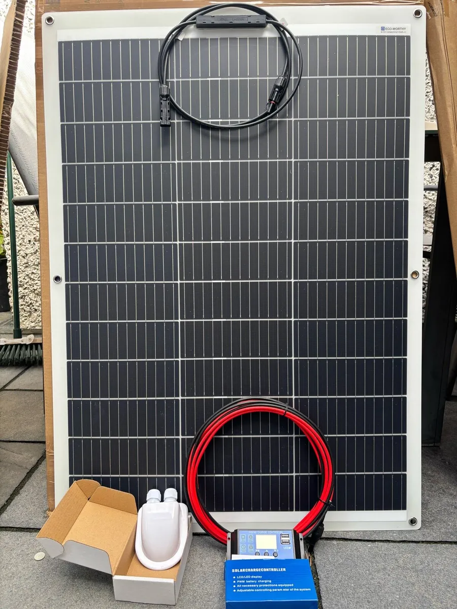 130W 12V Flexi Solar Panel kit for Camper off grid - Image 1