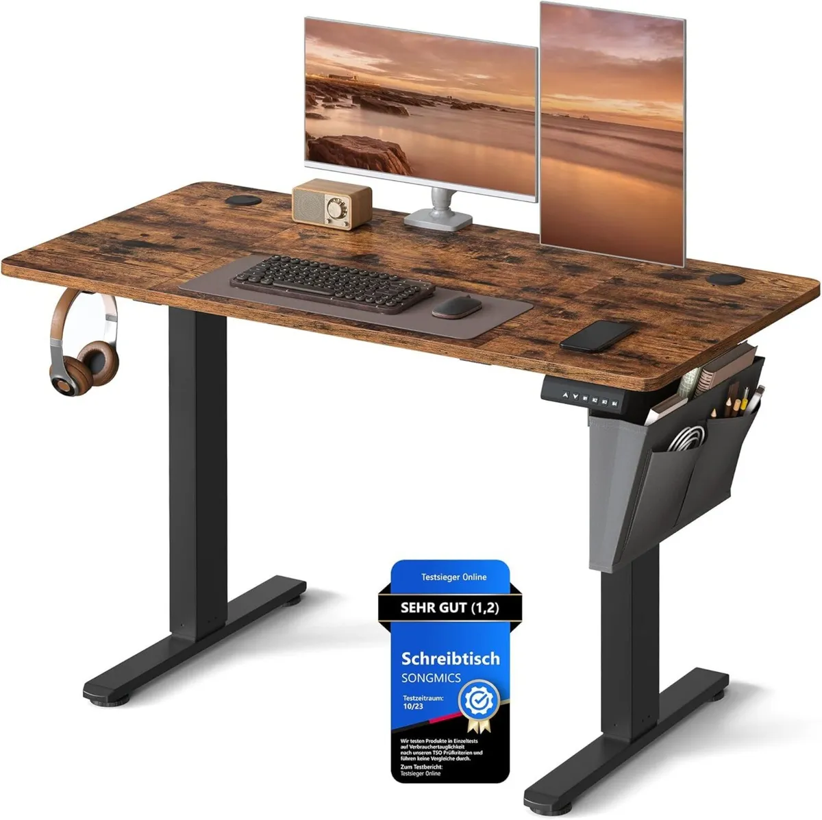 Electric Height Adjustable Standing Desk 120cm - Image 3