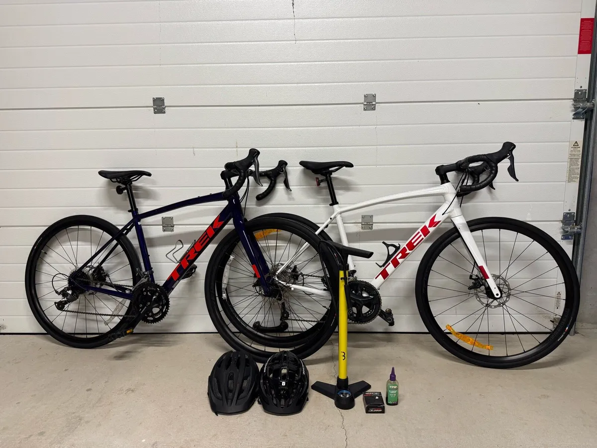2 Trek Domane Bikes + Accessories - Image 2