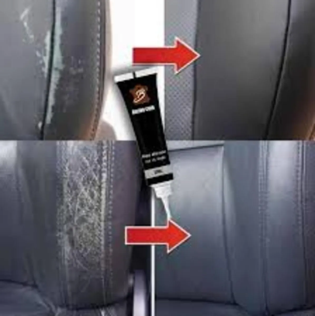 Black Leather Vinyl Repair Filler Set: 3 New Tubes - Image 2