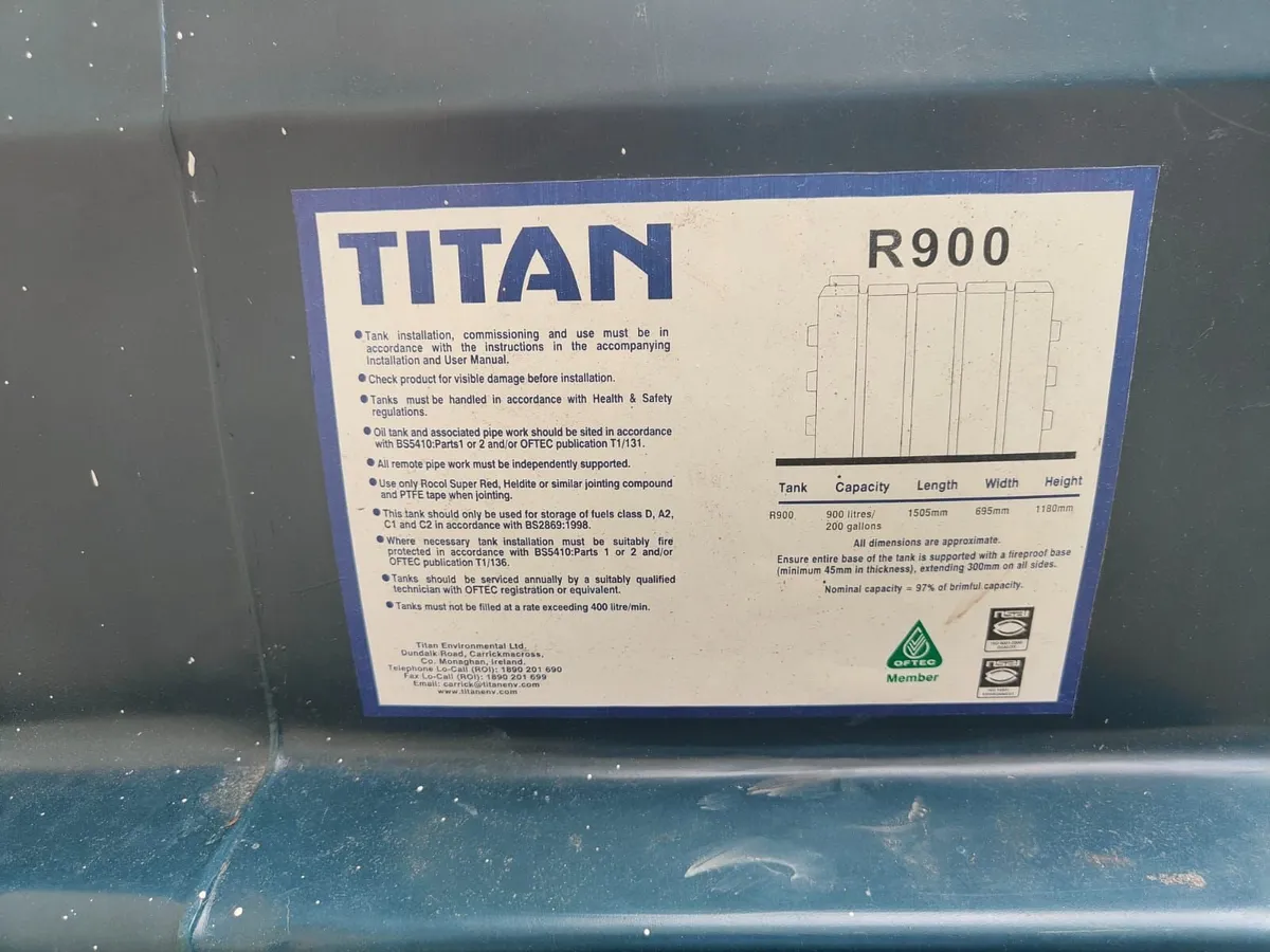 900L Titan Oil Tank - Image 2