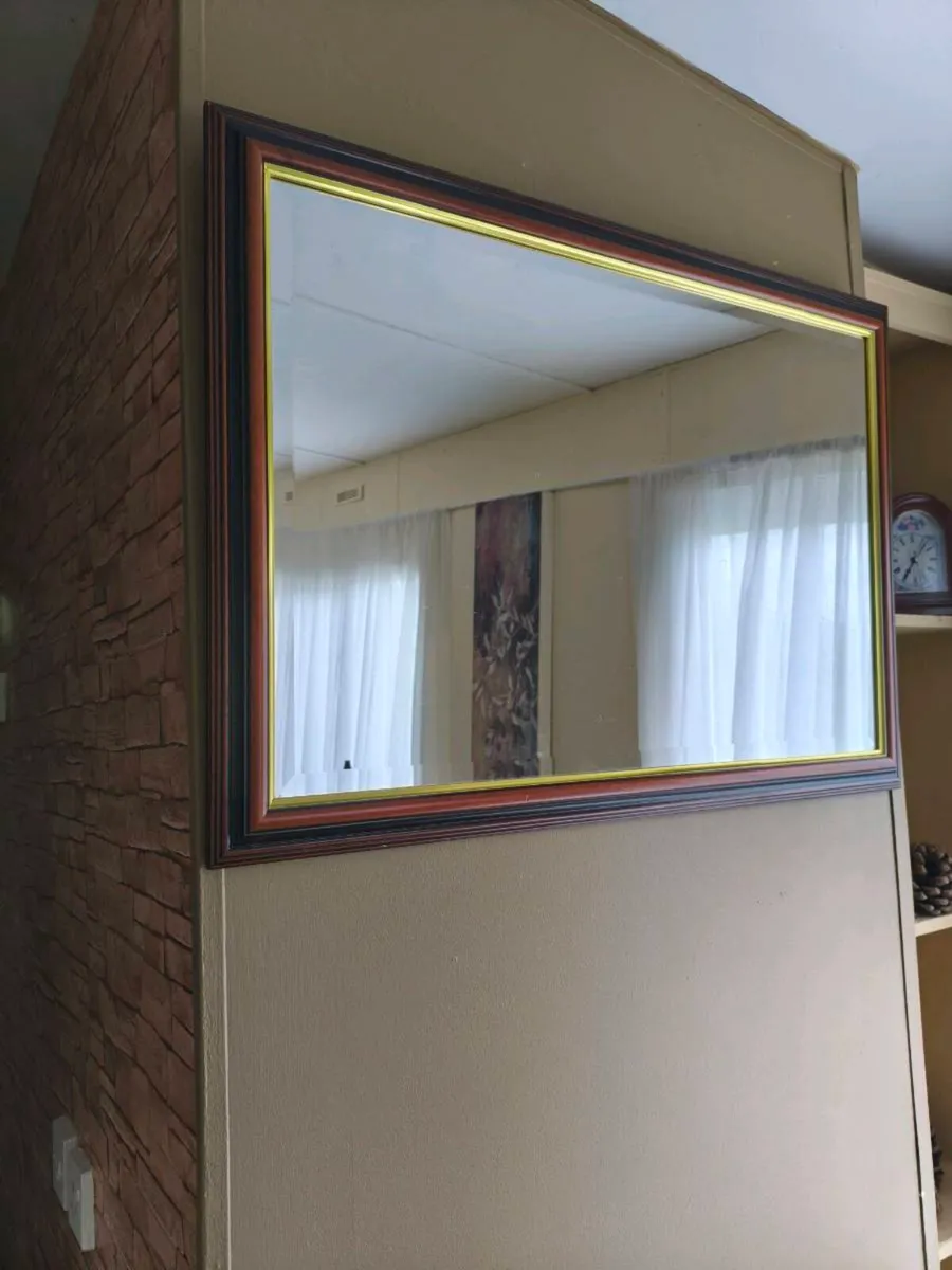 Lovely timber mirror as new - Image 1