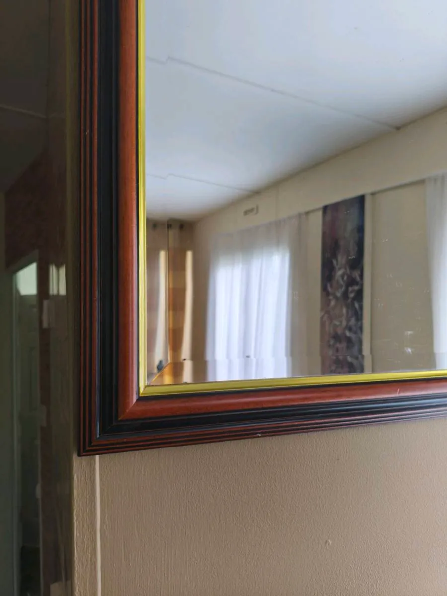 Lovely timber mirror as new - Image 2