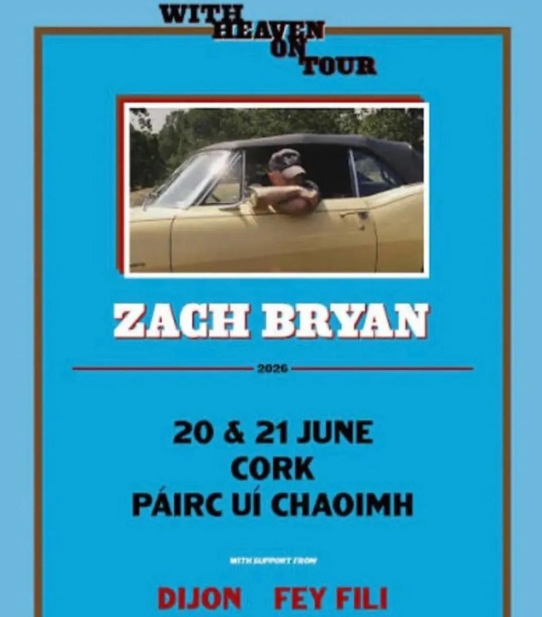 Zach Bryan Standing Tickets x 3 (Sat, Jun 20th)