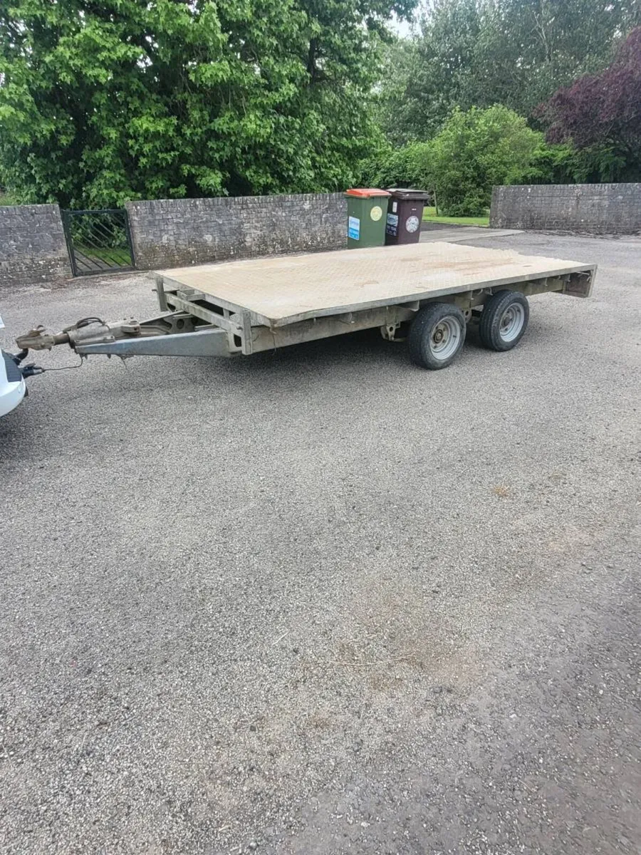 12x6'6 ifor Williams flat bed trailer - Image 1