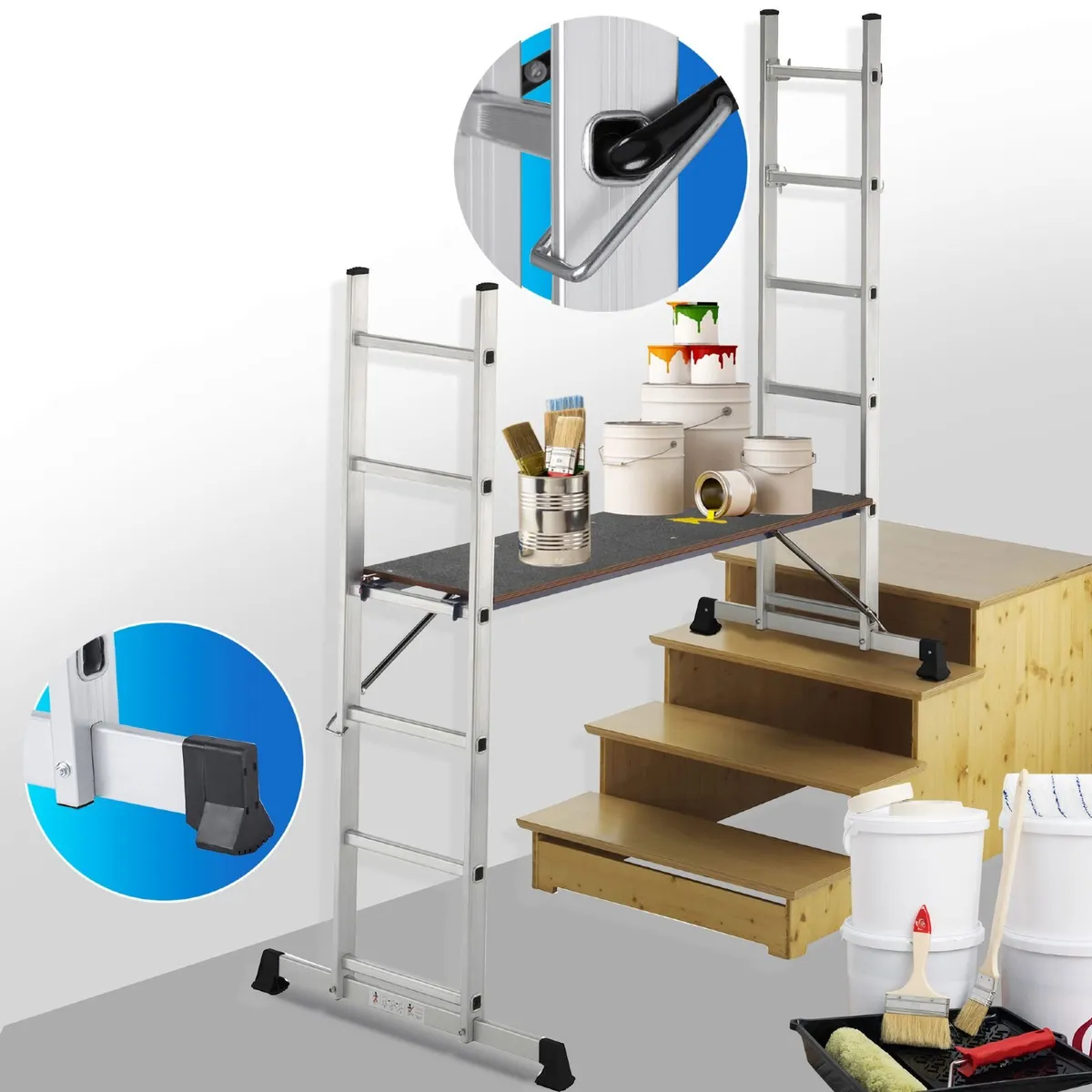 Ladder Scaffold Platform Aluminium Multi-Purpose F - Image 3