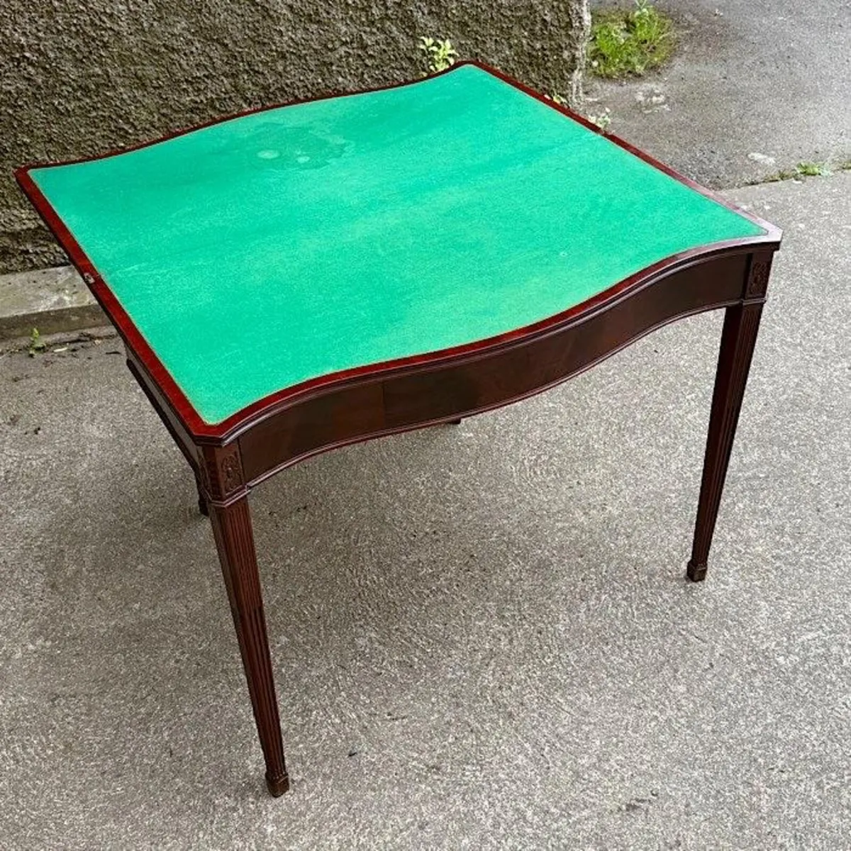 Antique Card Games Bridge Table - Image 2