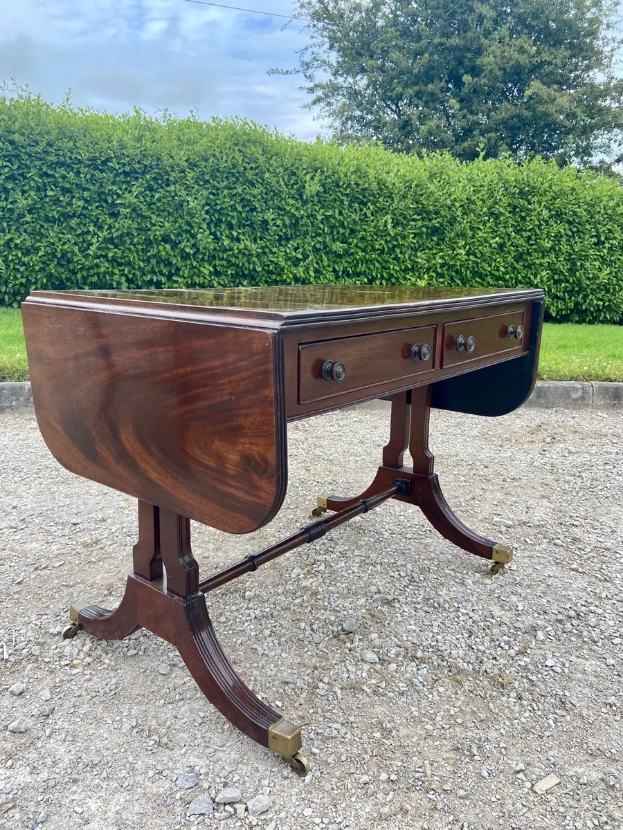 Georgian double sided sofa table - Image 1