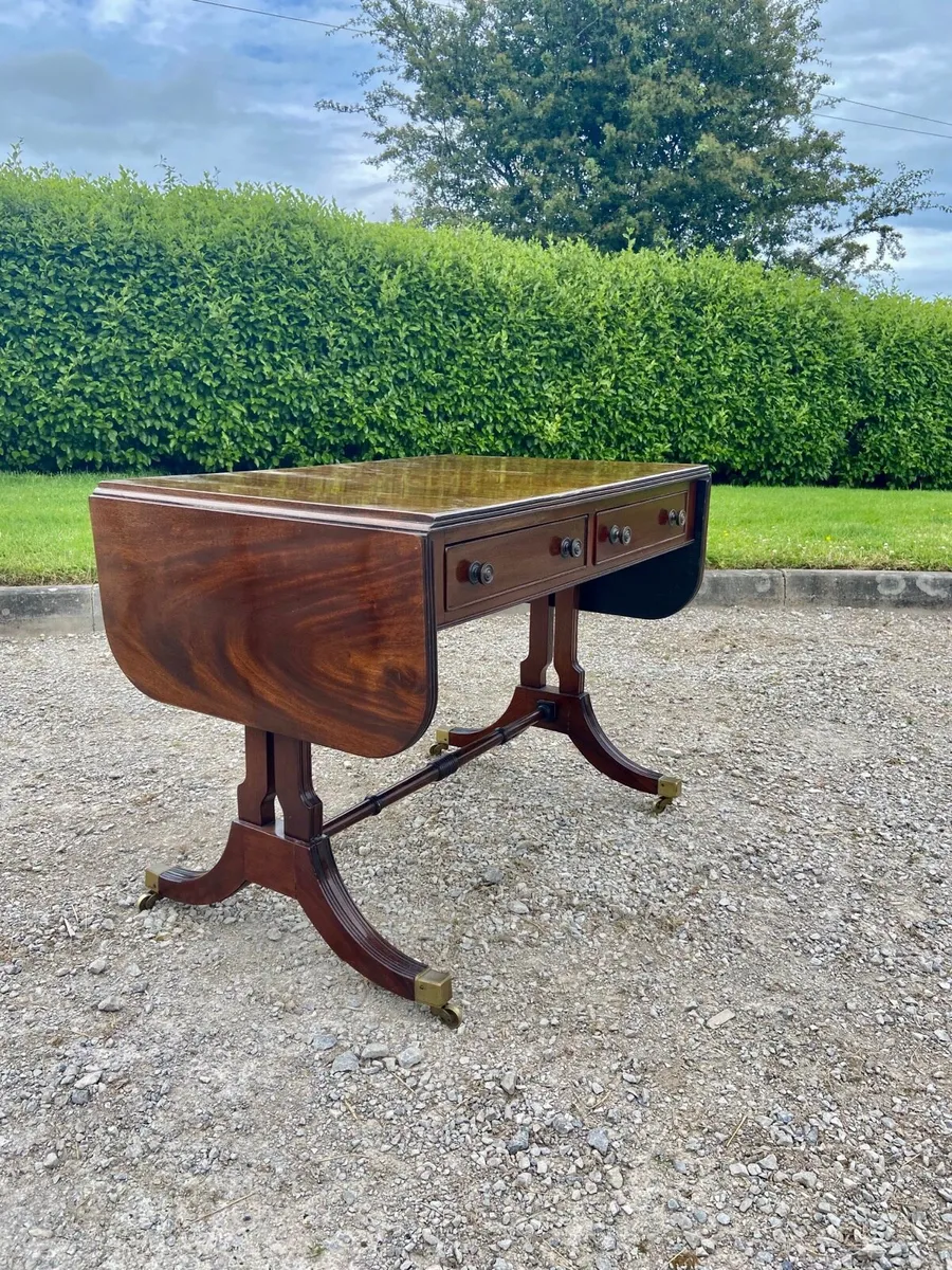 Georgian double sided sofa table - Image 3