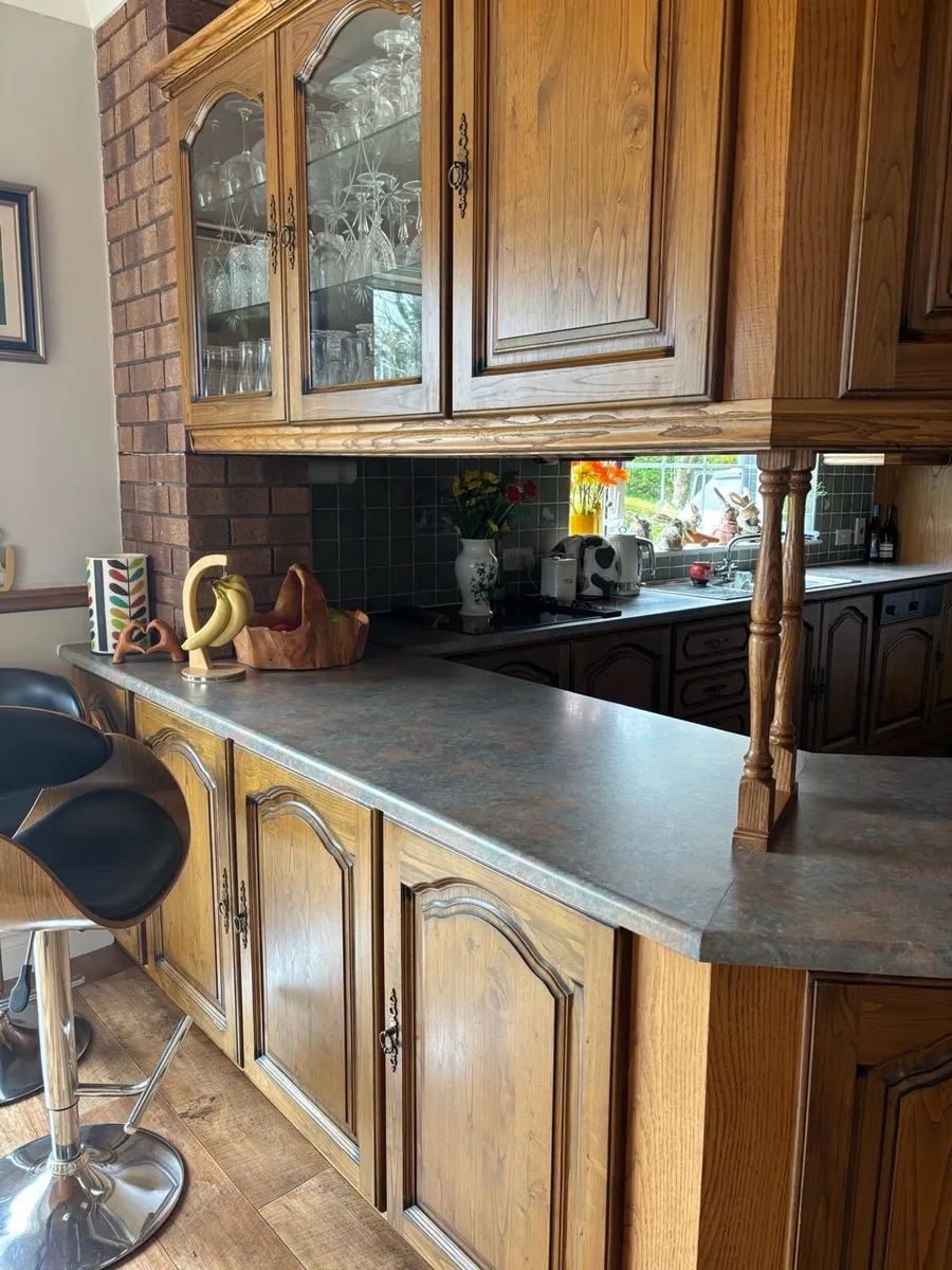 Solid Chestnut Kitchen for Sale - Image 4