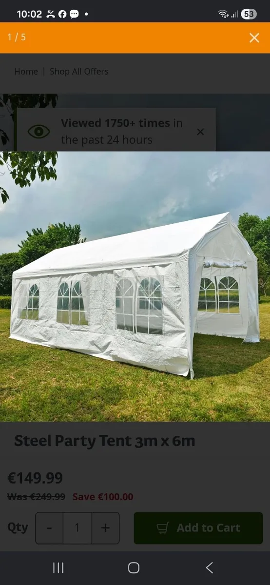 Woodies Party tent - Image 1