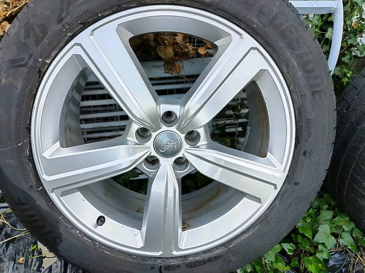 Audi Alloys 20 inch Original- 4 Bridgestone tyres - Image 1