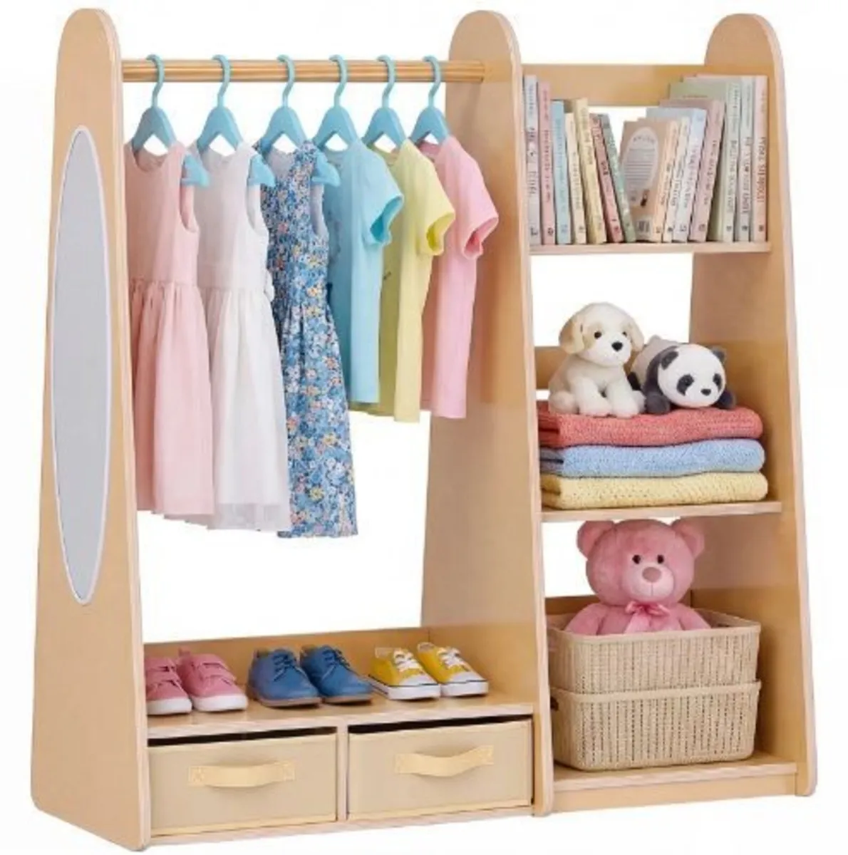 Kids Dress Up Storage, with Mirror - Image 2