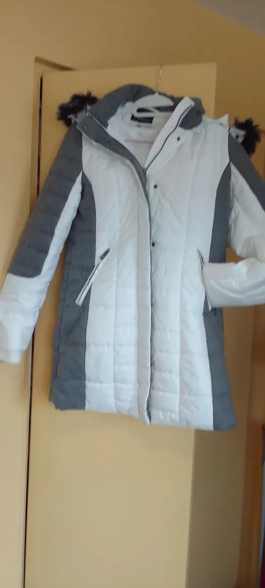 Lovely Long padded Coat by Normann size 8 - Image 1