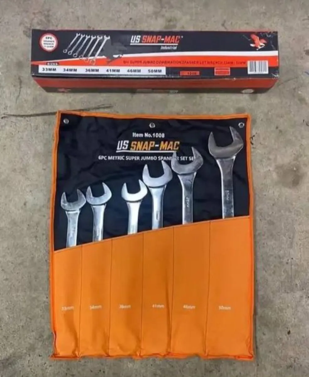 BRAND NEW 6 PCS JUMBO SPANNER SET