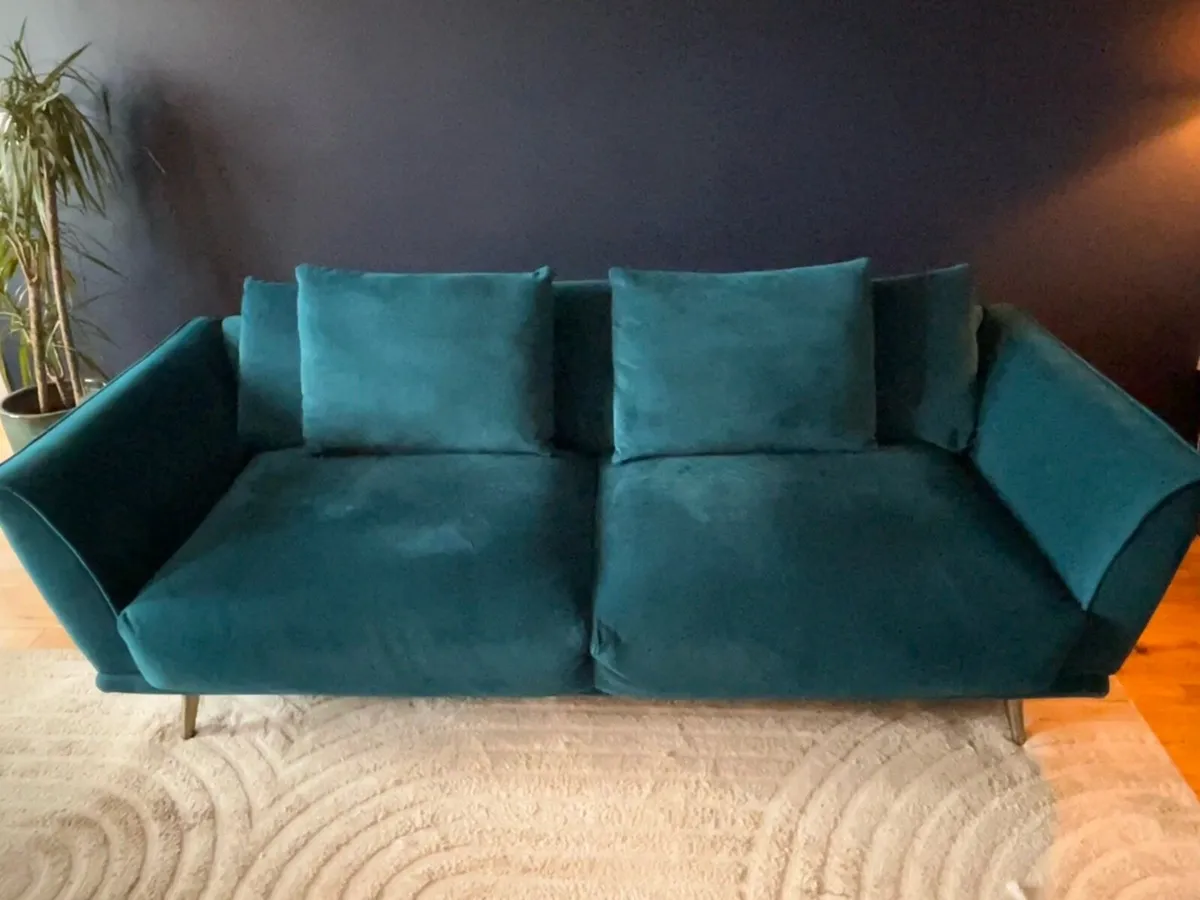Sofa, Armchair and Footstool - Image 1