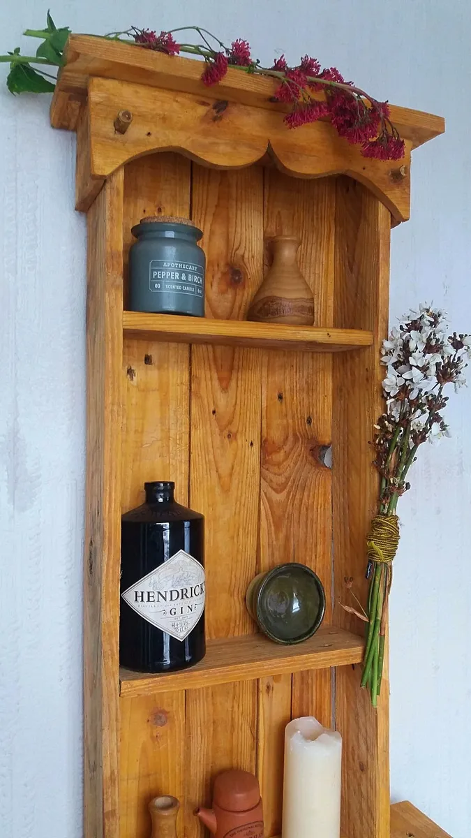 Rustic Floating Shelved Display / Storage - Image 1