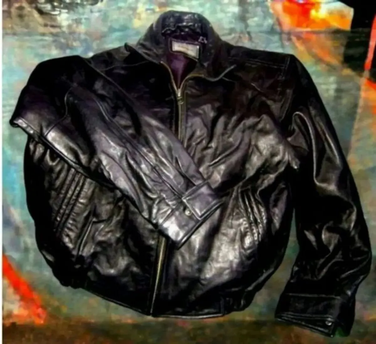 Vintage Leather Jacket M/L - Image 1