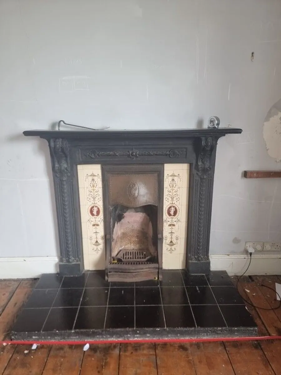 antique victorian fireplace - Image 1