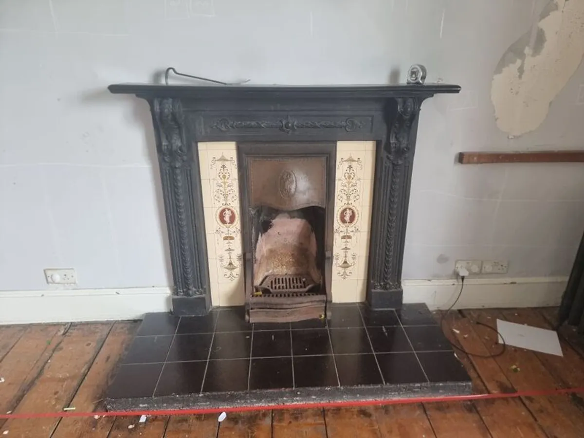 antique victorian fireplace - Image 2