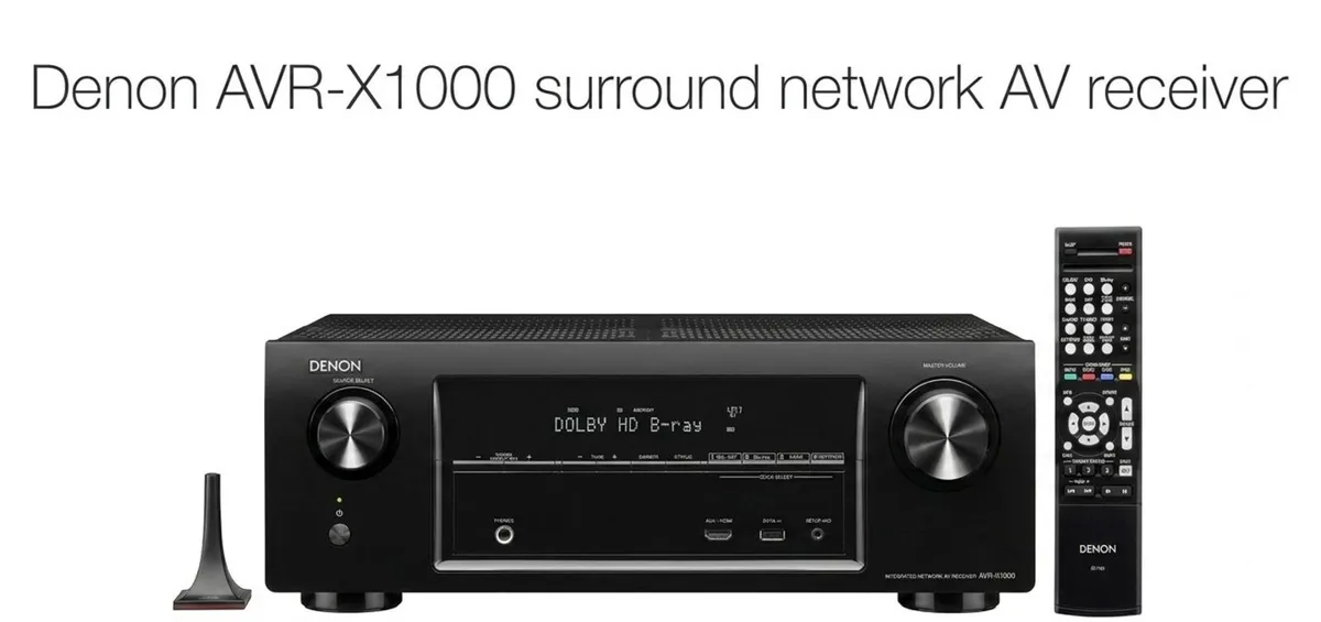 Denon AVR-X1000 surround network AV receiver - Image 1