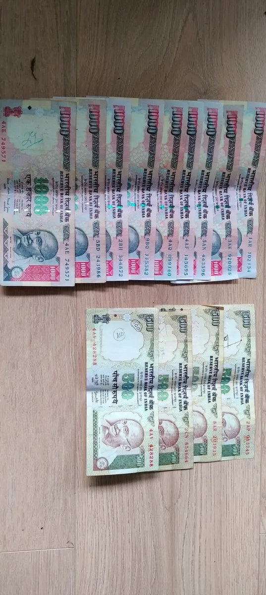 Old Indian Currency Notes collector/souvenir