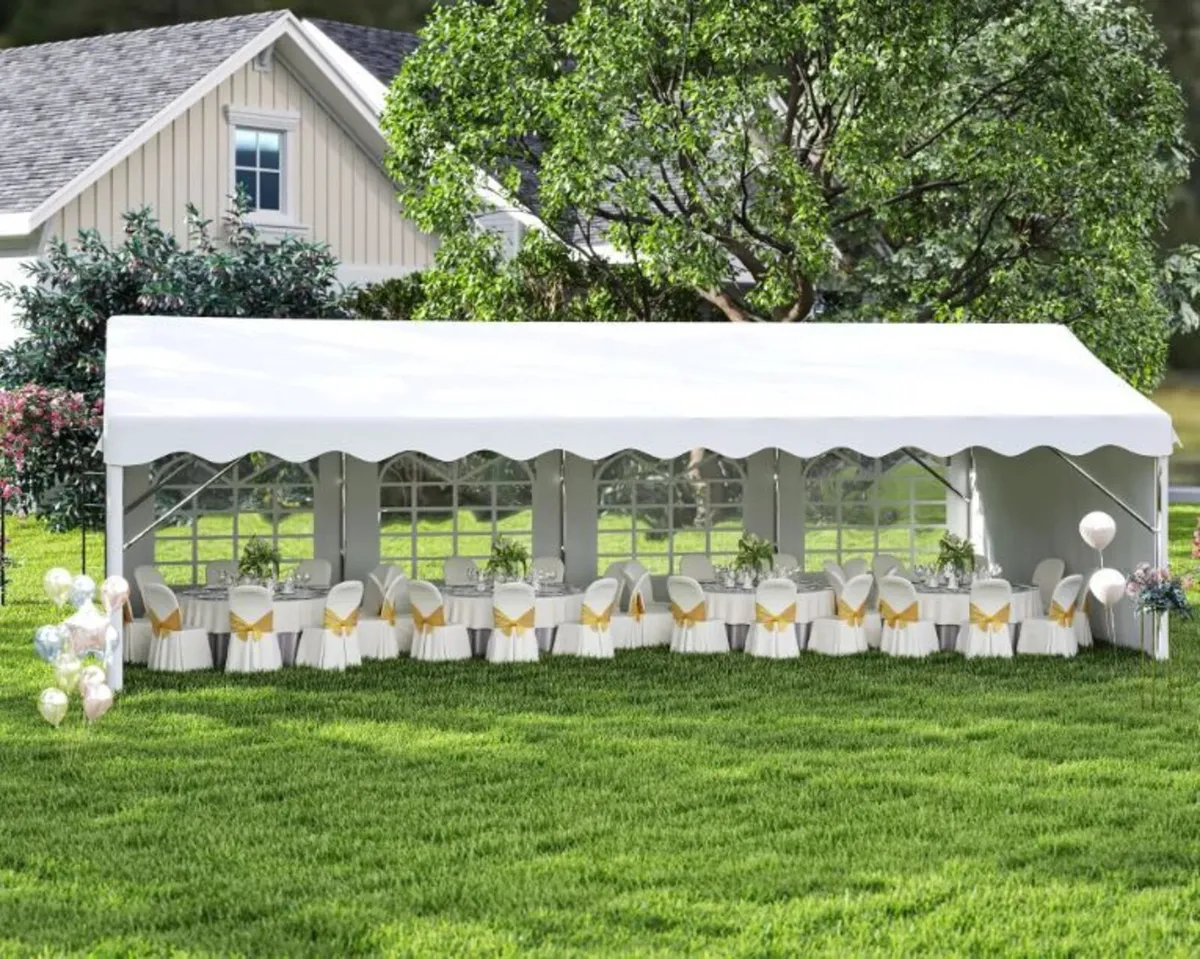 4 x 8M Outdoor Party Tent - 4 Sidewalls - 8 Window - Image 2