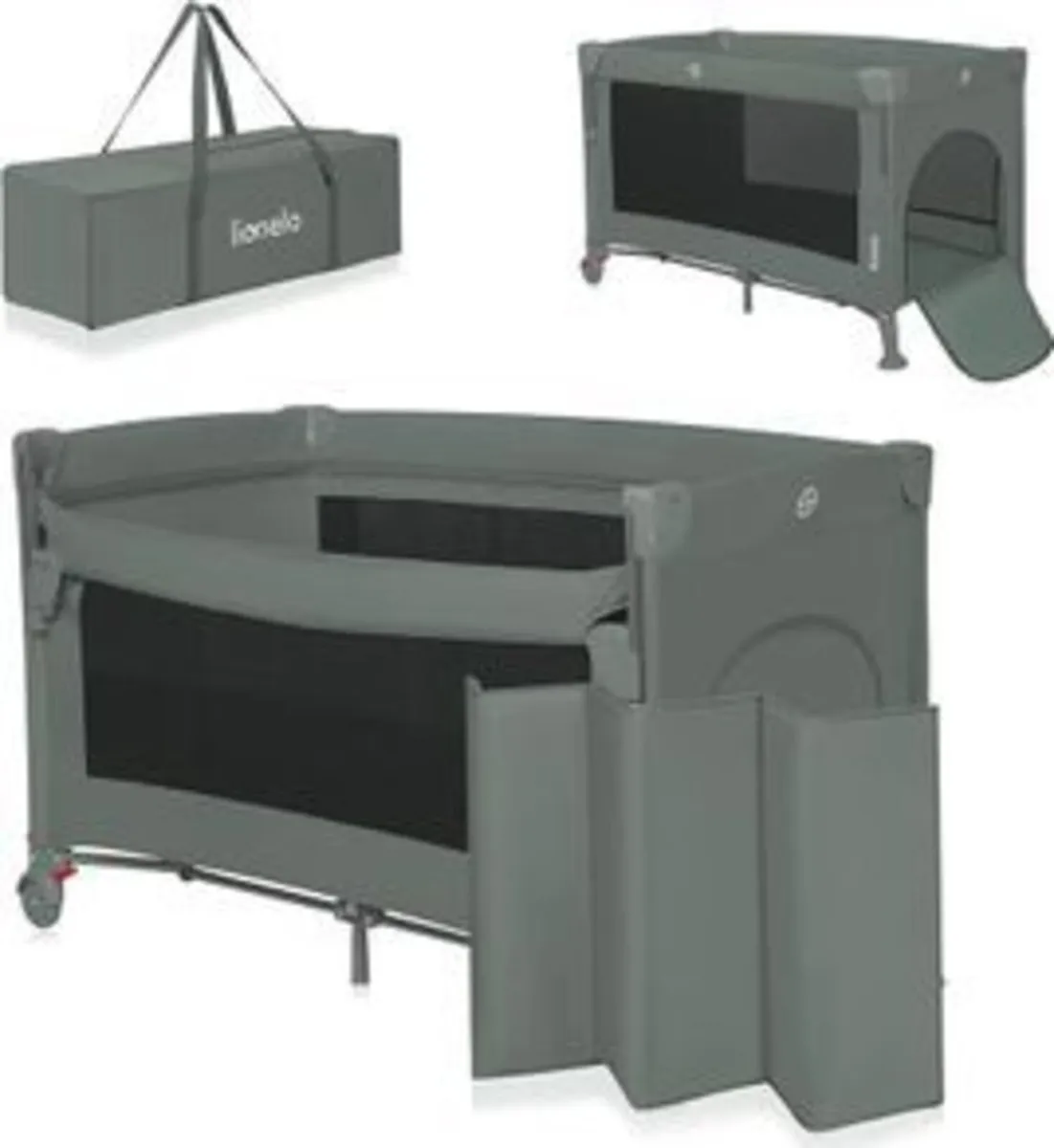 Lionelo ELLEN 3-in-1 Travel Cot 2 Height Level - Image 1