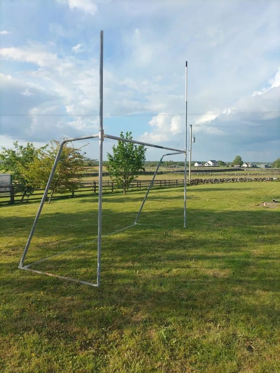 Goalposts Goal Posts Galvanised 6ft x 13ft (2mx4m) - Image 1