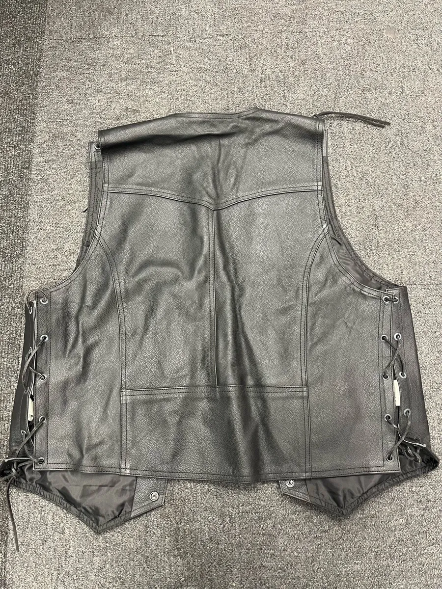 By Held Leather Motorcycle Vest - Image 3