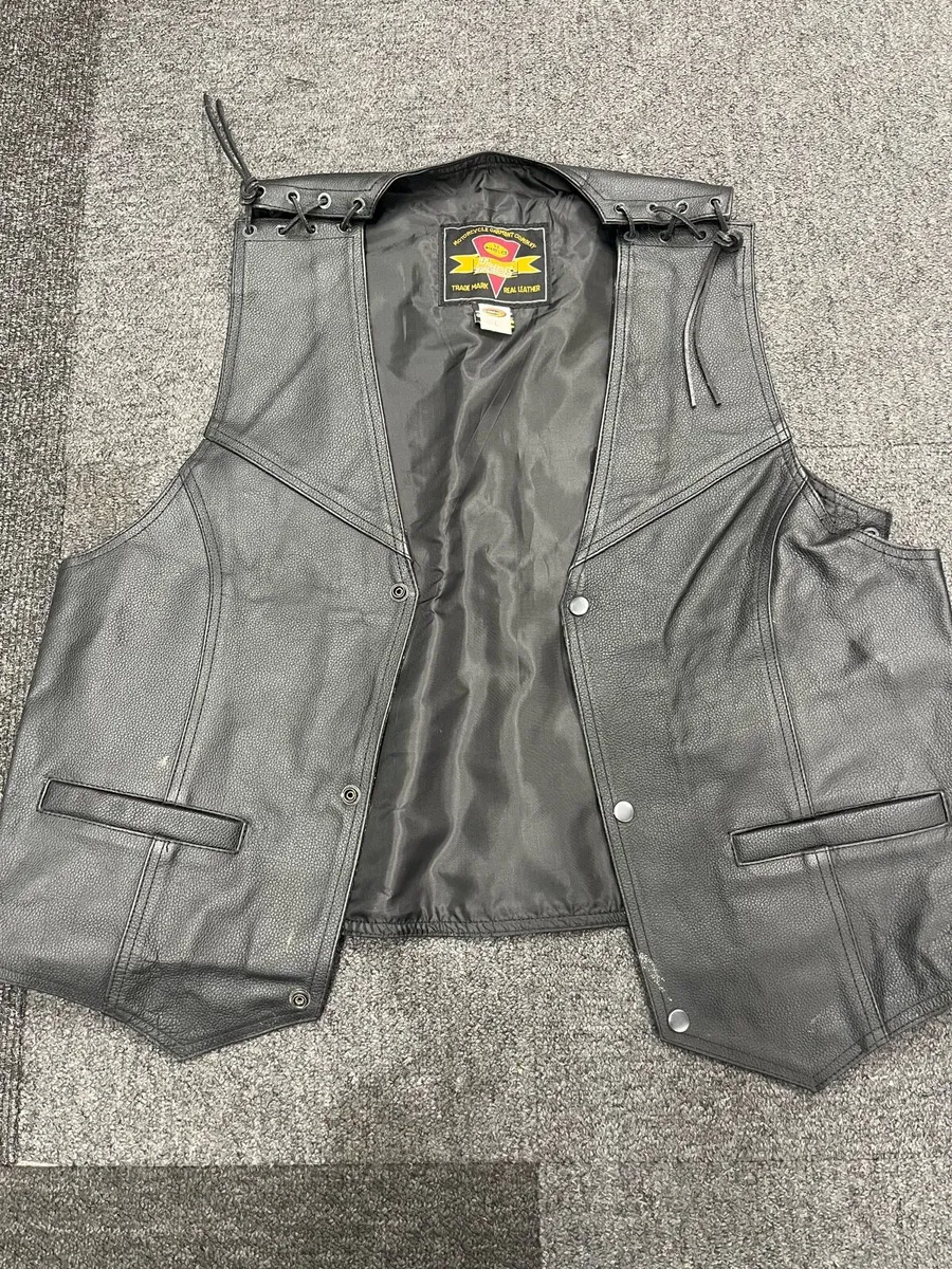 By Held Leather Motorcycle Vest - Image 1