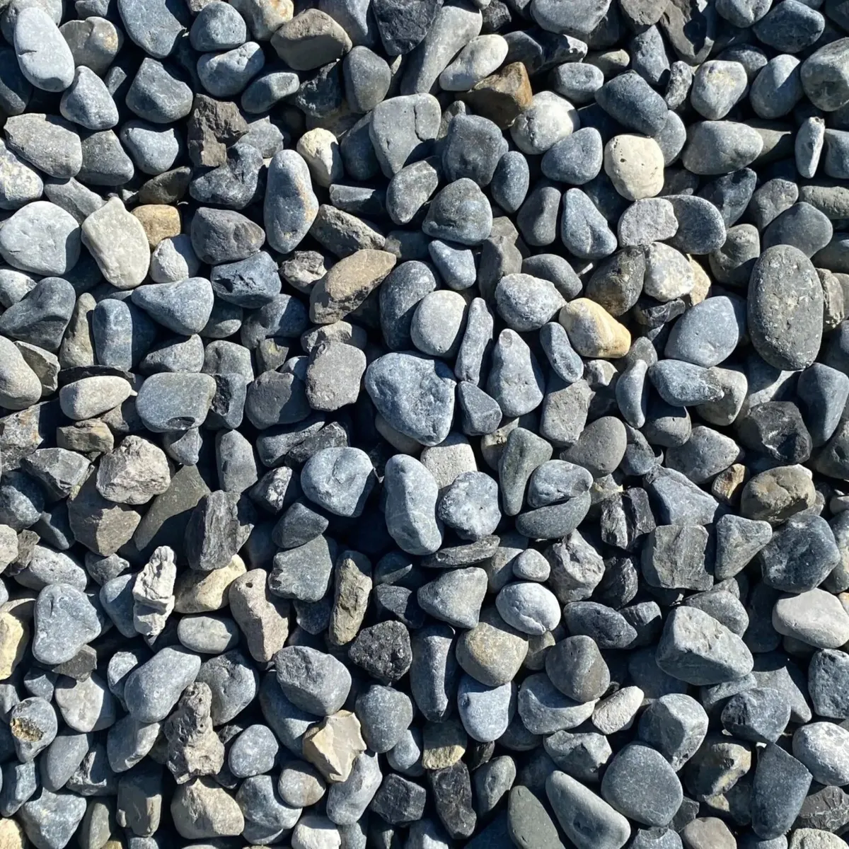 1 Ton 40mm Blue Pebble Stone