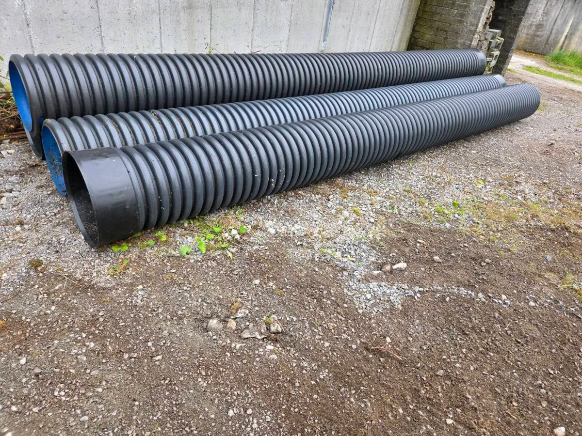 4 no. 6metre × 450mm unperforated Corri Pipes - Image 1