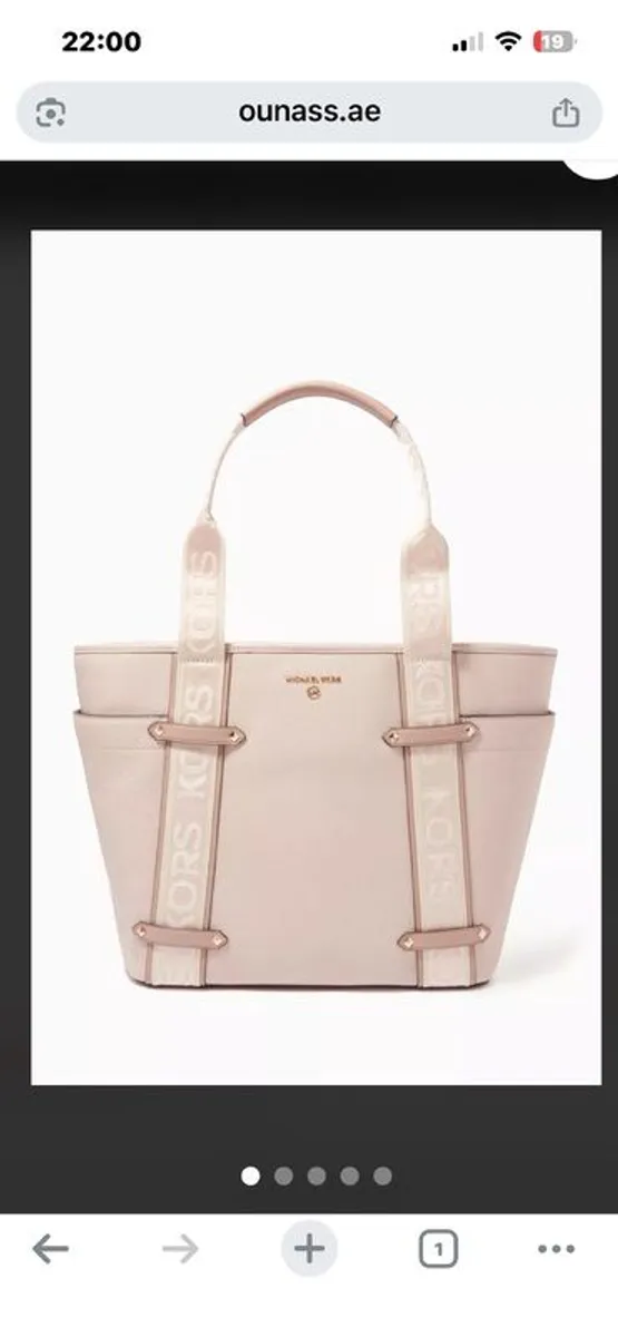 MK Michael Kors leather travel shopping bag rose colour pink - Image 1