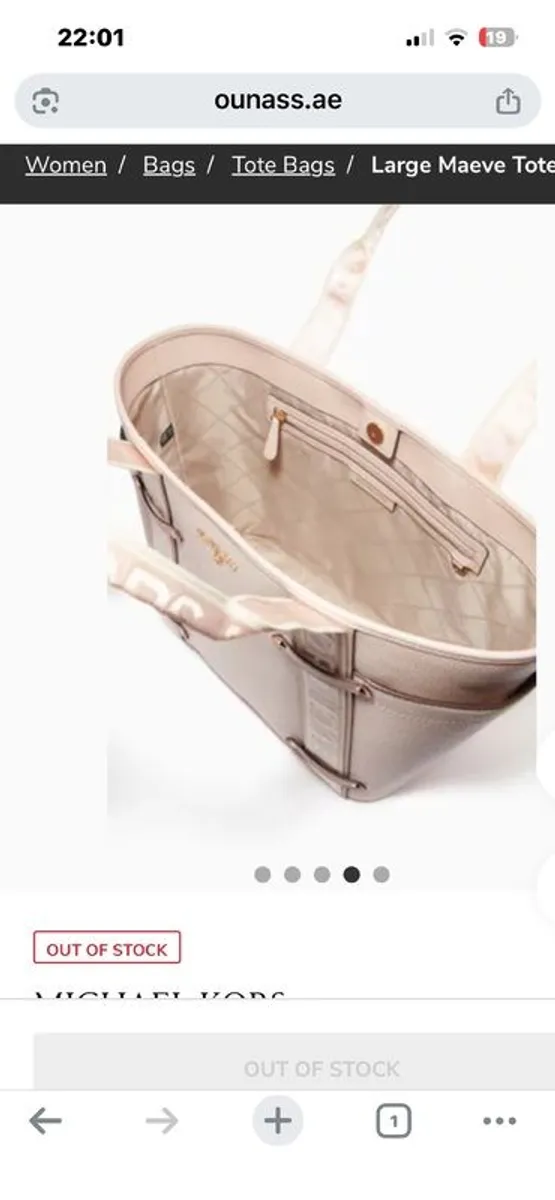 MK Michael Kors leather travel shopping bag rose colour pink - Image 2