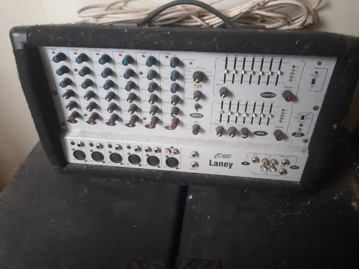 Event band DJ sound equipment - Amp mixer speakers - Image 3
