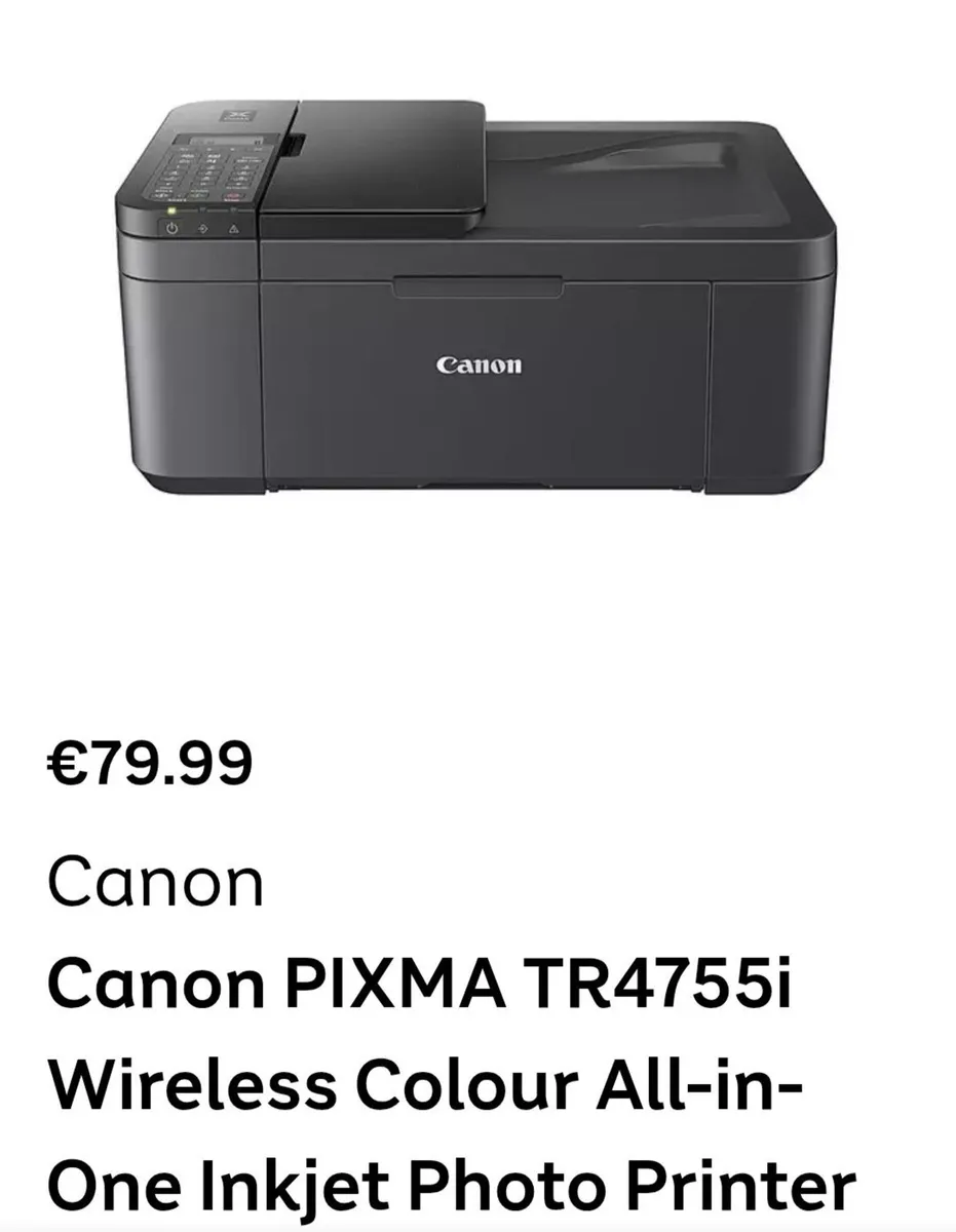 Canon Pixma TR4750i Printer - Image 4