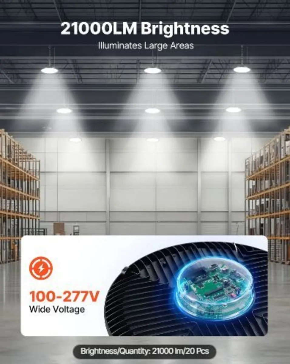 10 Pack LED High Bay Lights, 5000K 200W - Image 2