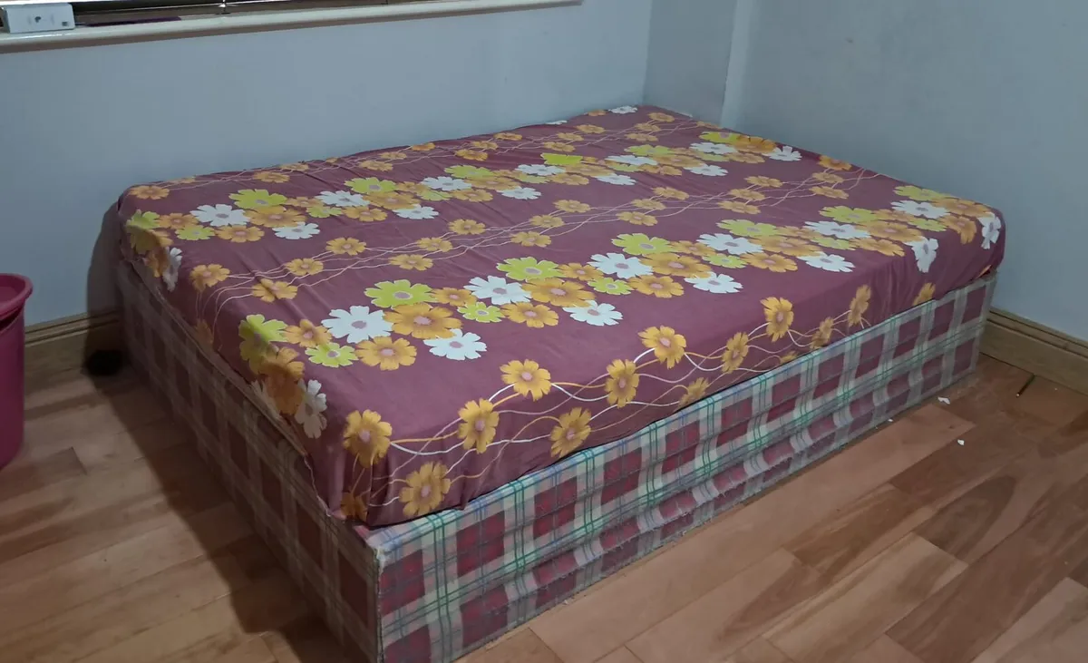 Double Bed frame with mattress - Image 1