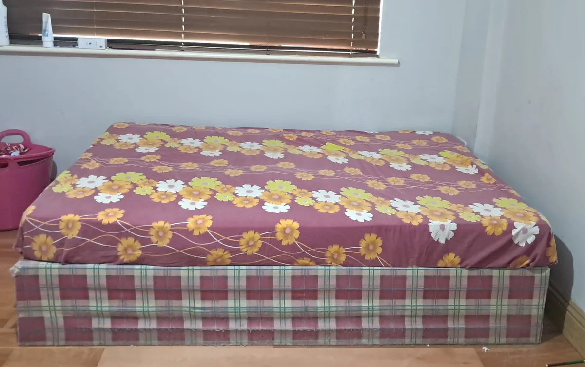Double Bed frame with mattress - Image 2