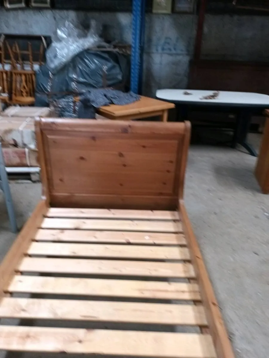Pine Sleigh Bed - Image 3